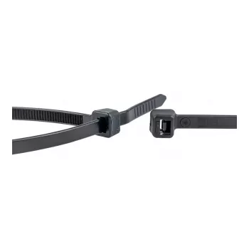 WKK brida estabilizada UV negra 370x4,8mm 100 unidades