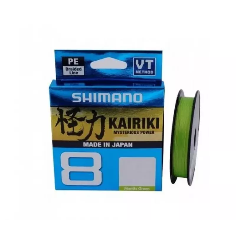 SHIMANO Kairiki 8 sedal trenzado 0,060mm 150m 5,3kg Mantis Green