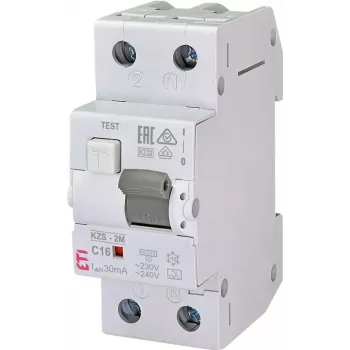 ETI KZS-2M Auto RCBO 1P+N C16 30mA Type A (002173224)