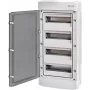 ETI ECH-48PT-S carcasa de cuadro eléctrico de plástico 48 módulos 4x12M N+PE IP65 puerta vidrio ahumado blanco 1500V DC