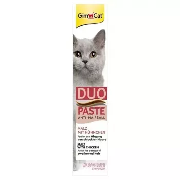 GimCat Duo Paste Anti-Hairball con pollo 50g