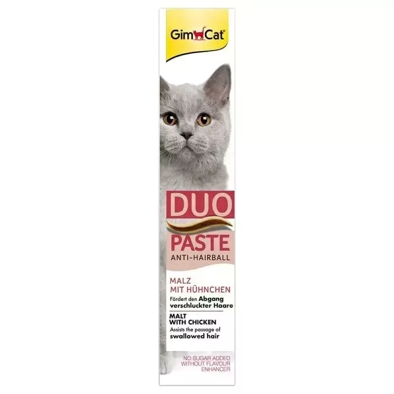 GimCat Duo Paste Anti-Hairball con pollo 50g