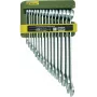 PROXXON Juego de llaves combinadas, 6-21 mm, 15 piezas, acero cromo-vanadio, cromado mate