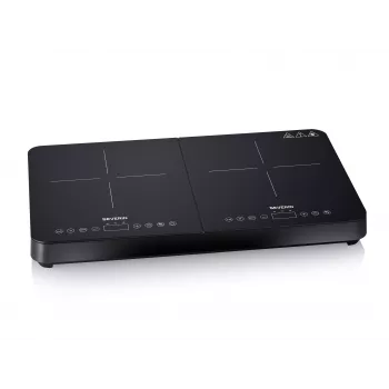 SEVERIN DK 1027 placa de inducción doble, negro mate