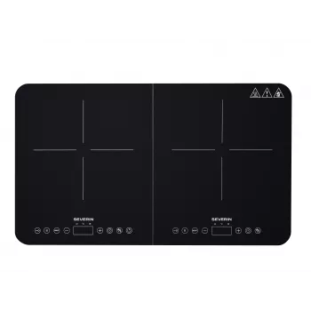 SEVERIN DK 1027 placa de inducción doble, negro mate
