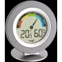 TFA 30.5019 termohigrómetro COSY - termómetro digital de interior e higrómetro con memoria máx/mín, indicador de zona de confort, pantalla LCD, blanco
