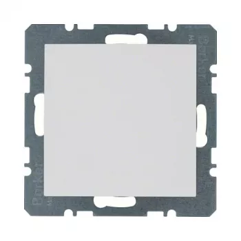 Berker 10091909 tapa ciega blanco polar S.1/B.1/B.7 con placa central