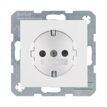 Berker 4723 89 89 toma de corriente Schuko blanco polar