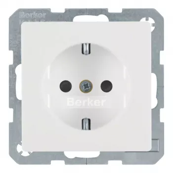 Berker 47236089 toma de corriente SCHUKO Berker Q.1 blanco polar velvet