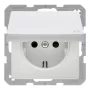Berker 47516089 toma de corriente SCHUKO con tapa abatible blanco polar velvet