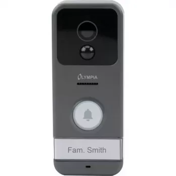 Olympia Video Doorbell VDB 824YA (6024) Full HD 1080p Wi-Fi Smart Doorbell con visión nocturna, audio bidireccional, IP54