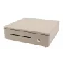 OLYMPIA S330 Cajón portamonedas manual - Negro - 4 compartimentos para billetes y 8 para monedas - Cerradura con llave - Carcasa de acero