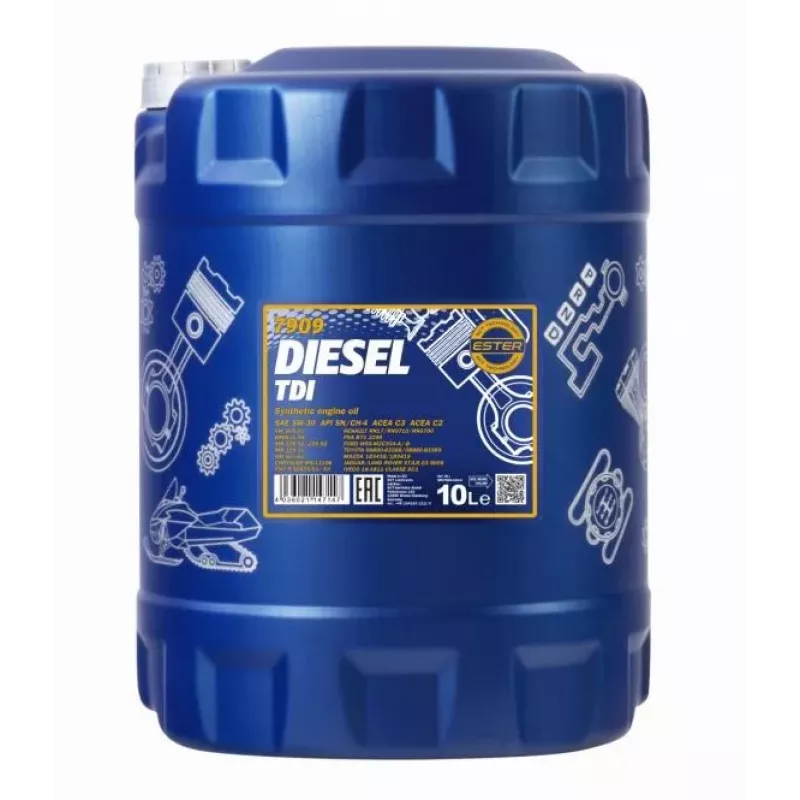 Mannol Diesel TDI 5W-30 7909, 10L aceite de motor totalmente sintético
