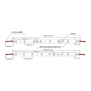 Synergy 21 tira LED Flex 3528 - 60 NW DC12V 12W IP20