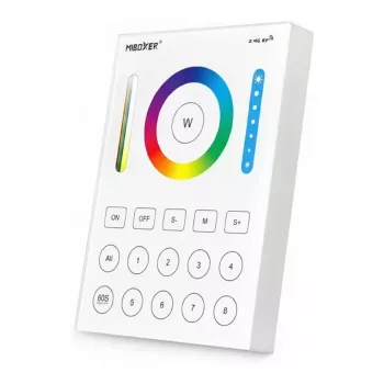 MIBOXER B8 mando a distancia con panel táctil RGB+CCT 8 zonas para iluminación LED MiLight/MiBoxer