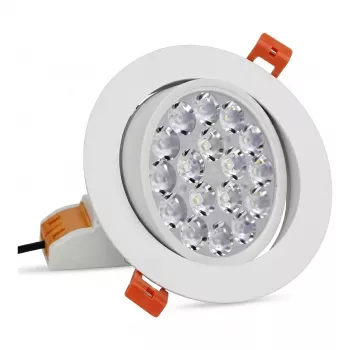 MIBOXER FUT062 Panel LED inteligente redondo RGB+CCT de 9W con RF y Wi-Fi, orientable, 720lm, 2700K-6500K, blanco
