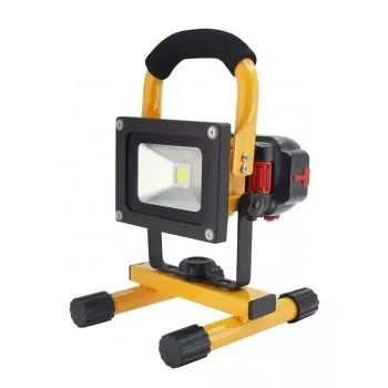 Synergy 21 Foco de obra LED con batería 10W amarillo/blanco frío deslizante