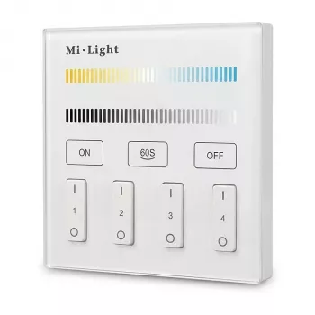 MIBOXER B2 mando a distancia LED Smart Panel Dual White (CCT) de 4 zonas