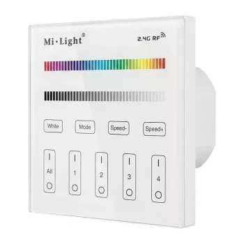 MIBOXER T3 mando a distancia LED Smart Panel RGB/RGB-W 4 zonas Milight/Miboxer