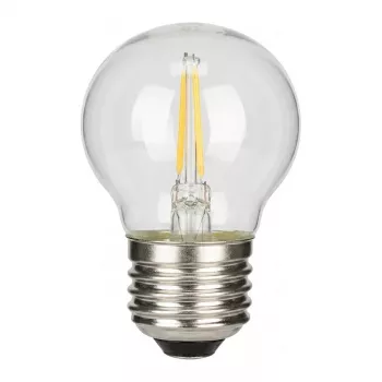 SYNERGY21 LED Retrofit E27 bombilla de gota G45 blanco cálido 0.5W para guirnaldas de luces