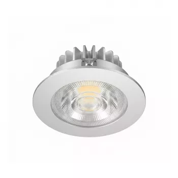 SYNERGY21 Synergy 21 LED Foco de techo empotrable Helios Plata - Redondo - Blanco cálido