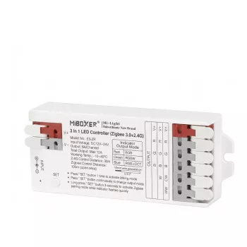 Miboxer LED Controlador 3en1 RGB/RGBW/RGB+CCT Zigbee 3.0 2.4G E3-ZR