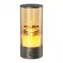 SYNERGY21 Velas LED con batería exterior IPX5 interruptor táctil regulable gris acero