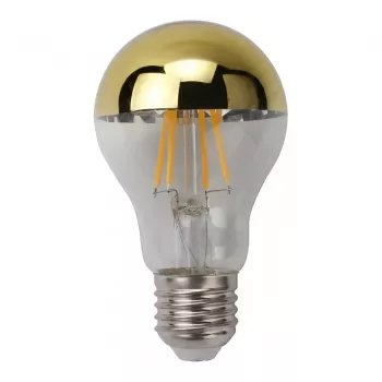 SYNERGY21 Bombilla LED Retrofit E27 A60 6W Blanco cálido dorada