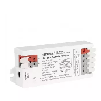 Miboxer E2-WR Controlador LED 2en1 Color único/Dual White (CCT) Wi-Fi + 2,4GHz