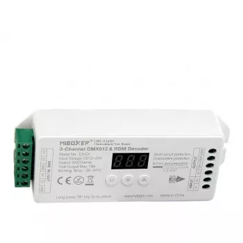 MIBOXER D1-CX Controlador LED DMX 1 canal DMX512 a 2,4 GHz RF
