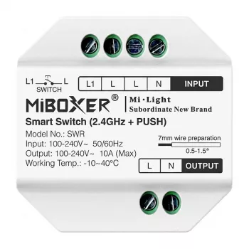 Miboxer Synergy 21 LED Interruptor inteligente WiFi + 2.4G + Push Dimming (SWR)