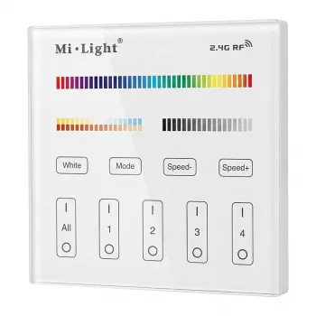 MIBOXER B4 Smart Panel Mando a distancia 4 zonas RGB-CCT