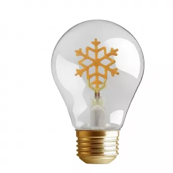SYNERGY21 LED Retrofit E40 lámpara decorativa Navidad copo de nieve recargable