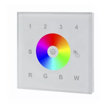 SYNERGY21 LED serie EOS 03 DMX512 RGB-W interruptor de pared blanco +WiFi