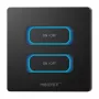 MIBOXER ESZ2B interruptor de pared inteligente de 2 canales con sensor de movimiento, Zigbee 3.0 + 2,4 GHz, regulador, blanco