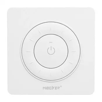 MIBOXER K3P-W 2,4GHz mando a distancia LED con rueda giratoria Dual White CCT esquinas redondeadas blanco