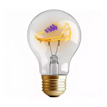 SYNERGY21 Synergy 21 LED Retrofit Bombilla decorativa A68 zapatilla de fútbol recargable