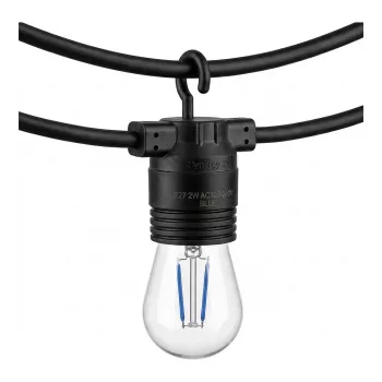 SYNERGY21 LED Retrofit E27 S14 azul 2W para guirnaldas de luces