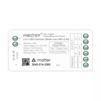 MIBOXER FUT035S+ Controlador LED S-Series 2in1 Dual White/Dim DC12/24V