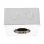 SYNERGY21 Sensor LED de radar de microondas detector de presencia 2.4 GHz, cuadrado, marco de superficie, compatible con MiLight/MiBoxer