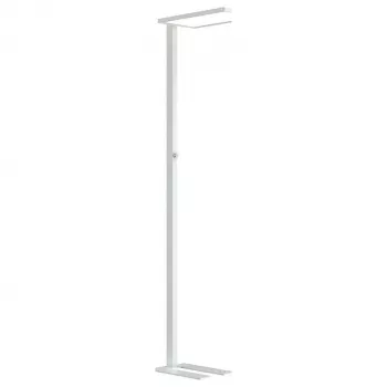 Synergy 21 Lámpara de pie LED Office Line Dike blanca, regulable