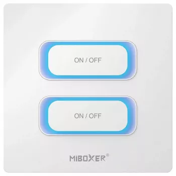 Synergy 21 Mando a distancia LED interruptor inteligente 2 canales Zigbee 3.0 + 2.4 GHz detector de movimiento + regulación para Milight/Miboxer (blanco) (ESZ2)