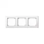 MERTEN marco embellecedor para 3 tomas blanco polar 22,3 x 8,1 cm