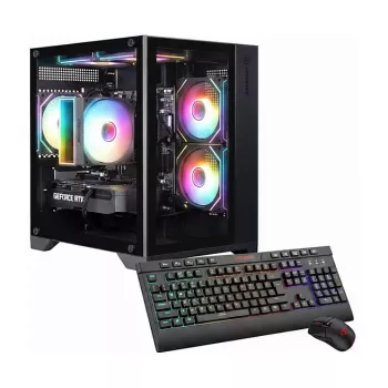 Hyrican Gamemax Infinity Mini BK 7852 AMD Ryzen 5 9600X 16GB DDR5 RAM 1TB SSD NVIDIA GeForce RTX 5060Ti (16GB GDDR7) Windows 11 Home PC de sobremesa gaming