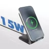 LogiLink Soporte para smartphone y cargador inalámbrico Negro