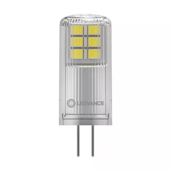 OSRAM LED PIN 12V P 2,2W 827 Clear G4 Bombilla LED de bajo voltaje 12V con casquillo de contacto