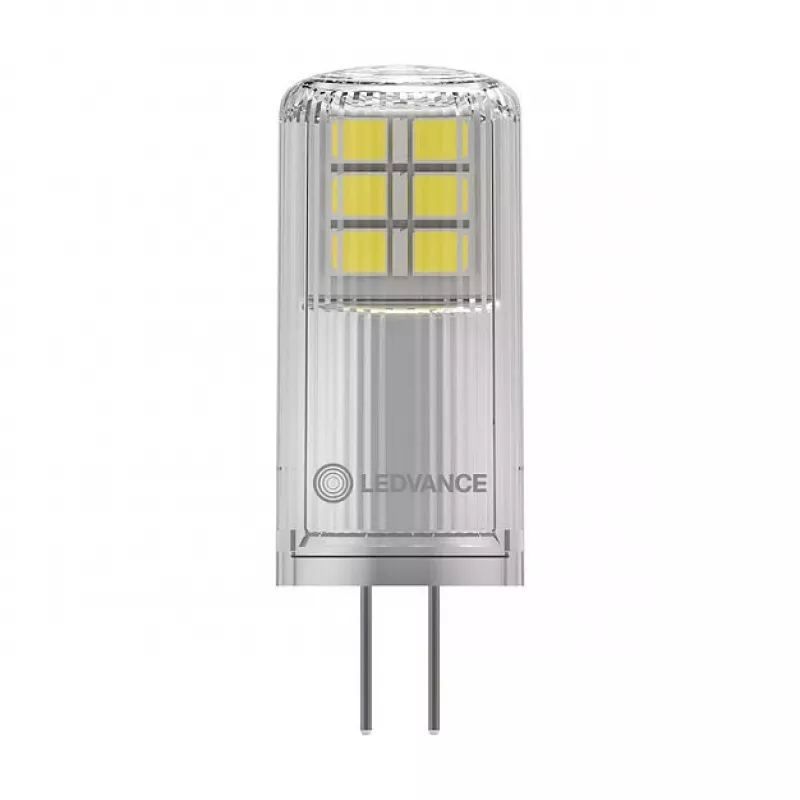OSRAM LED PIN 12V P 2,2W 827 Clear G4 Bombilla LED de bajo voltaje 12V con casquillo de contacto