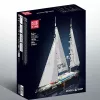 MOULD KING set de bloques de construcción velero moderno de dos mástiles (893 piezas)