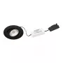 Brumberg Nivalis foco LED empotrable 8W 3000K 650lm 230V AC negro 68mm recorte