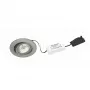 Brumberg Nivalis luminaria LED empotrable 8W 3000K 650lm recorte 68mm níquel